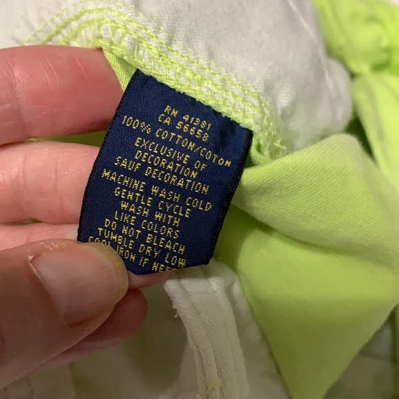 Polo shorts fun green color EUC worn once - Picture 8 of 8